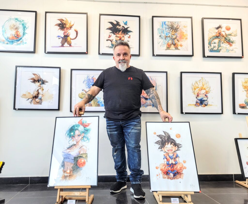 Patrice murciano créations de tableaux Dragon Ball Z